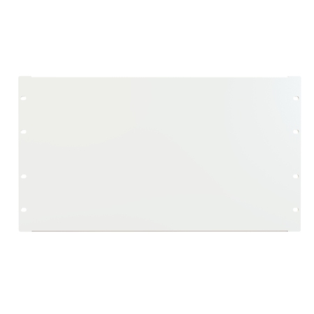 HAMMOND 6U FLANGED STEEL Panel WHITE PBFS19010WH